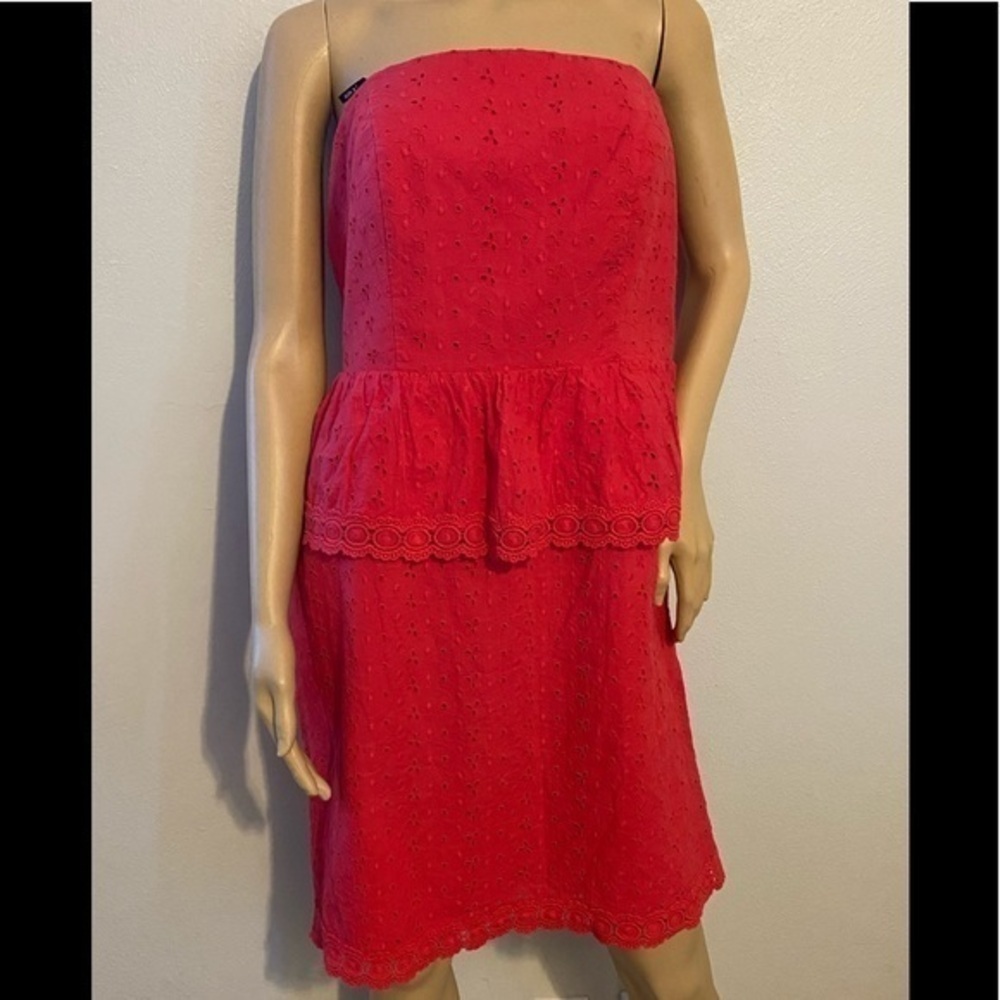 Allen B strapless dress 12